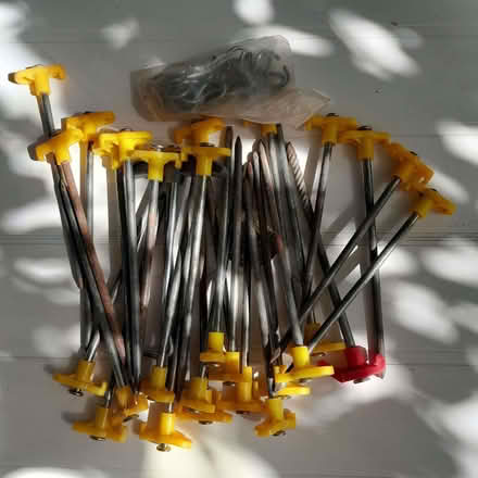 Photo of free Hheavy duty tent/gazebo pegs and hooks (Franklands Village RH17) #1