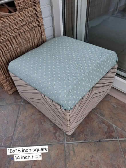 Photo of free Small Poufee box, cushion top (Nenagh) #1