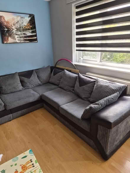 Photo of free Corner sofa and foot stool (LE77AD) #2