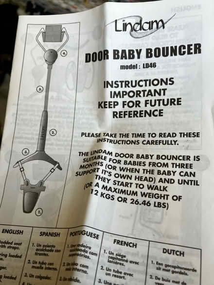 Photo of free Door baby bouncer (Bolton BD2) #3