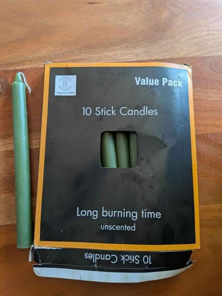 Photo of free 10 green candles (Bath Combe Down BA2) #1