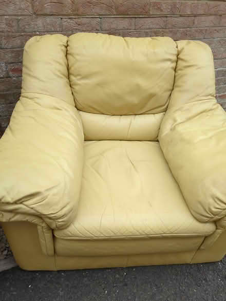 Photo of free 2 Leather Chairs Good Condition (Warminster BA12) #2