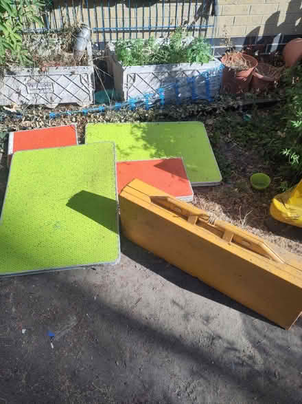 Photo of free Folding tables & 2 benches (Galleywell Rd, SE16) #1