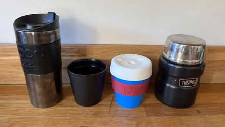 Photo of free Thermos with fork, thermos cup and and keep cups (Burncross S35) #1