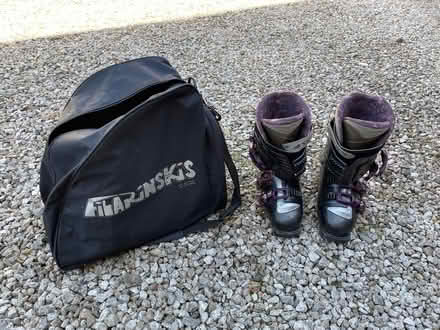 Photo of free Ski boots, size 5 with boot bag (Galgate LA2) #1