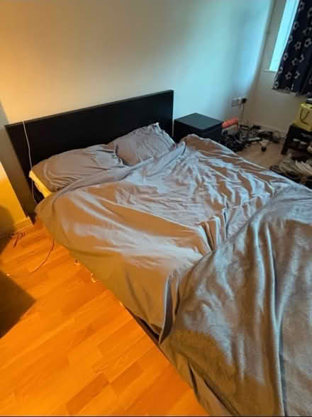 Photo of free Black wooden ikea bedframe (Harborne B15) #1