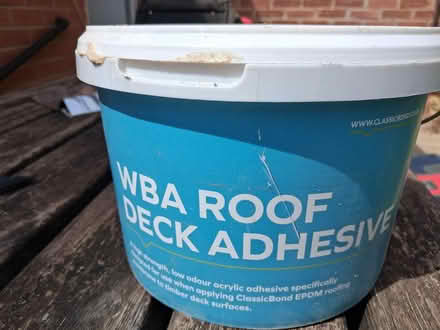 Photo of free Adhesive for rubber roofing (Fishponds/Downend BS16) #1