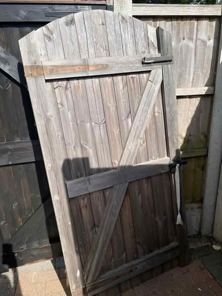 Photo of free solid wooden garden gate (Wickford SS120HN) #3