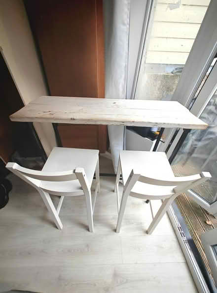 Photo of free Rustic Wooden Table & 2 Chairs (Shooters hill SE18) #1