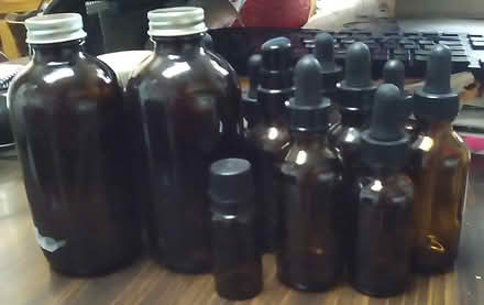 Photo of free Amber Glass Bottles (Oakland) #1