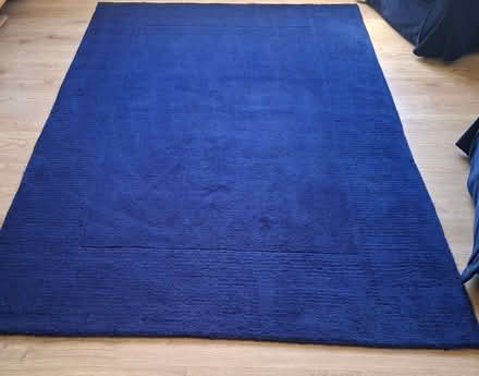 Photo of free Navy Wool Rug, 235 x 155 cms (Durdar CA2) #1