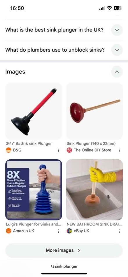 Photo of Sink plunger (High Wycombe HP13) #1