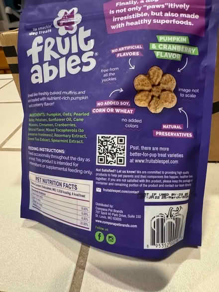 Photo of free Unopened bag of dog treats (Campbell, California) #2