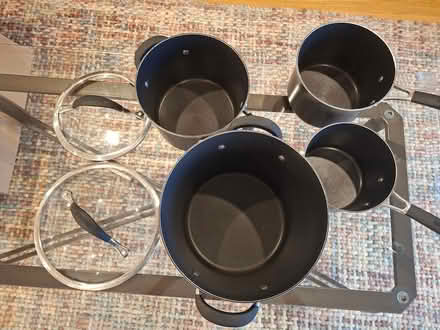 Photo of free 4 x Circulon Premier Saucepans (Stirling - 8kms from TollGate) #1