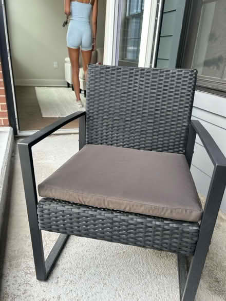 Photo of free Outdoor furniture - 2 chairs/table (Midtown nashville) #2