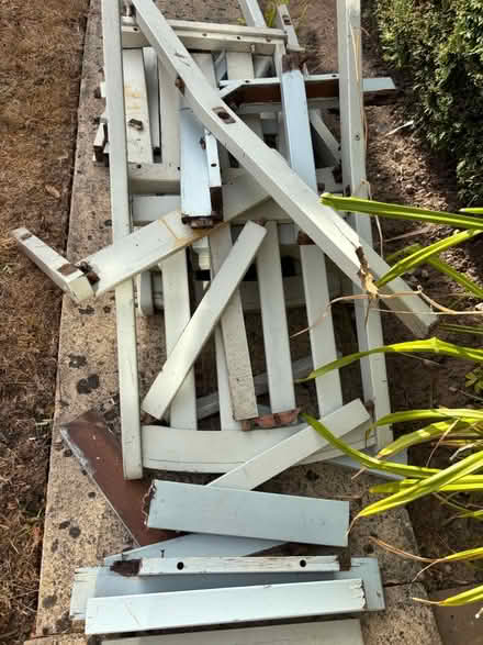 Photo of free Hard wood 3 x garden chairs (Knowle B93) #1