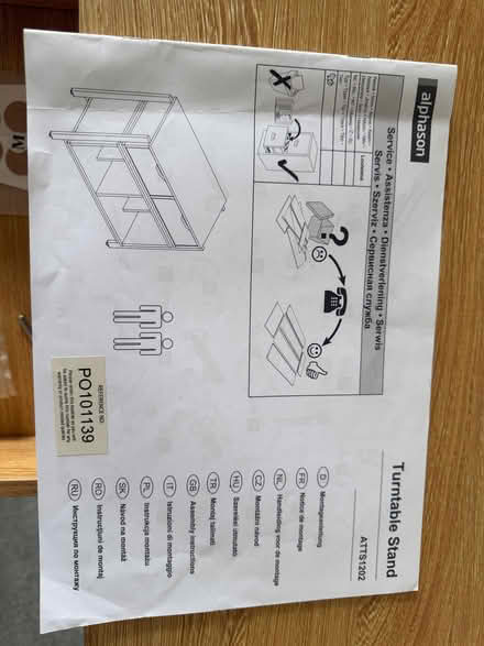 Photo of free Turntable stand (Wellington East District Ward TA21) #4
