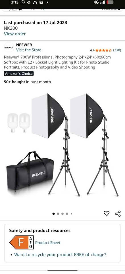 Photo of free Neewer lighting kit (Duddingston, EH8) #2