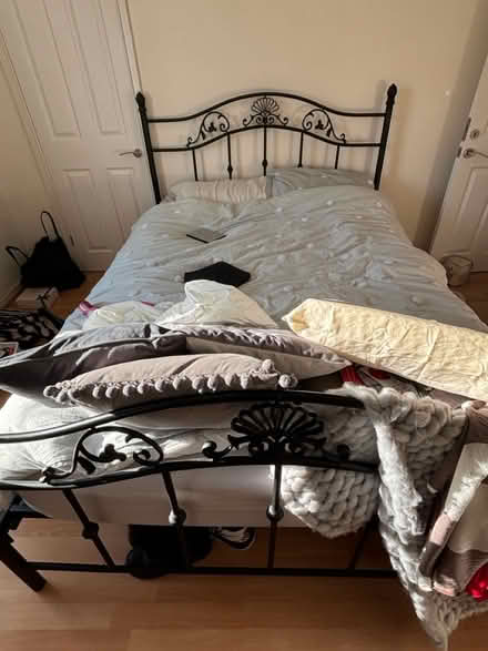 Photo of free Metal framed double bed (Harborne B15) #2
