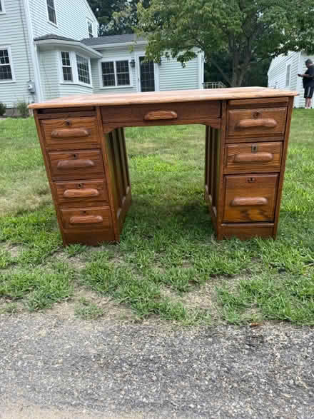 Photo of free Antique Oak Desk (Acton, MA) #1