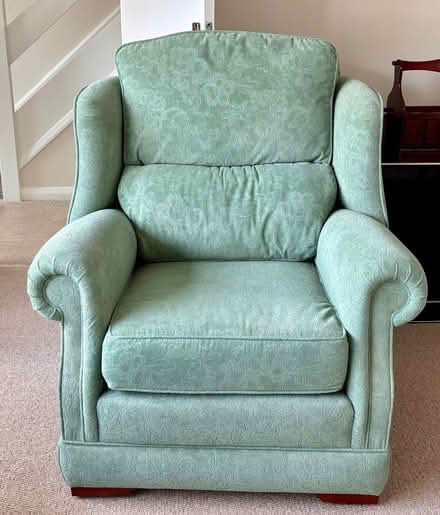 Photo of free Green sofa with 2 armchairs. (Havant PO9) #2