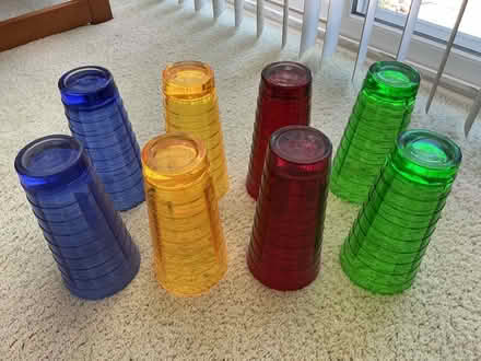 Photo of free Eight 8” Tall Acrylic Glasses (Lucas Valley) #1