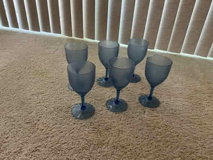 Photo of free 6 Plastic Wine Glasses (Lucas Valley) #1