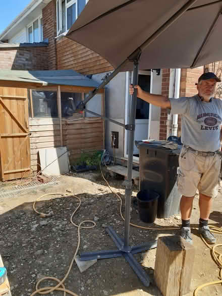 Photo of free Large Grey Parasol - slightly damaged (Old Walcot SN3) #4