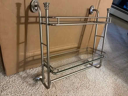Photo of free Metal and glass shelf (Shepard Rd and Alton) #1