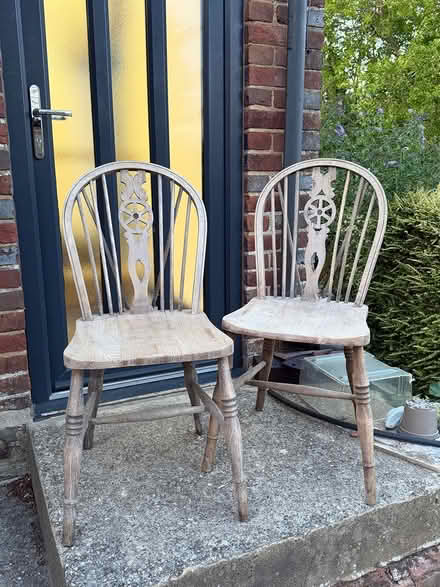 Photo of free 2 rustic chairs ME15 (Maidstone ME15) #1
