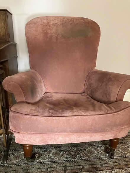 Photo of free Two upholstered chairs/glass coffee table (Hoylake CH47) #1