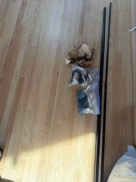 Photo of free Curtains, hardware, rod and rings (Belmont) #3