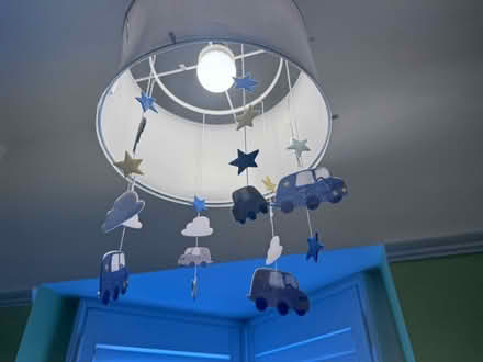 Photo of free Baby blue light shade - nursery (KT3 New Malden) #2