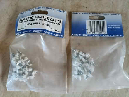 Photo of free Plastic cable clips NEW (Westminster Drive PO21) #2