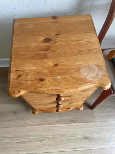 Photo of free Pine bedside locker (Monkstown) #2