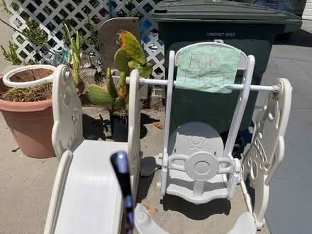 Photo of free 2514 jefferson baby swing and slide (Redwood City near downtown) #1