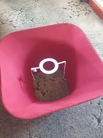 Photo of free red lampshade (Woodside WD25) #3