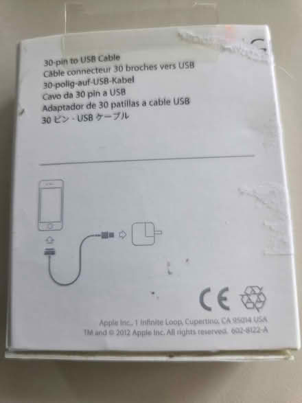 Photo of free 30-pin to USB cable (Chantilly) #2