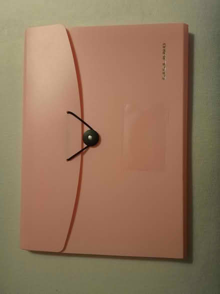 Photo of free New Pink plastic folder l (Hunt Club / McCarthy Rd.) #1