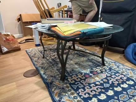 Photo of free Oval Glass top coffee table (Baltimore 21213) #1