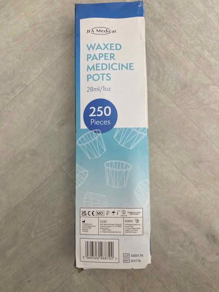 Photo of free Wax paper medicine pots (Heysham LA3) #1