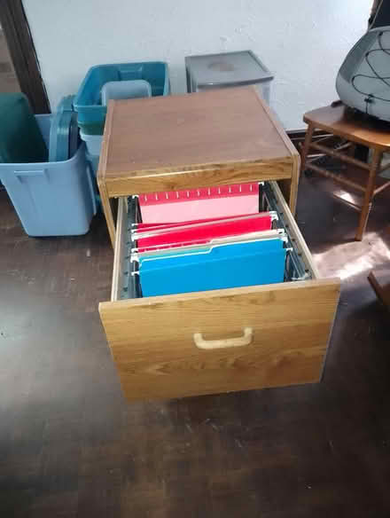 Photo of free Woodgrain Filing Cabinet (South-End Guelph) #2