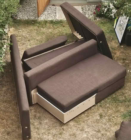 Photo of free Brown double bed sleeper couch. L shape (Harpenden AL5) #4