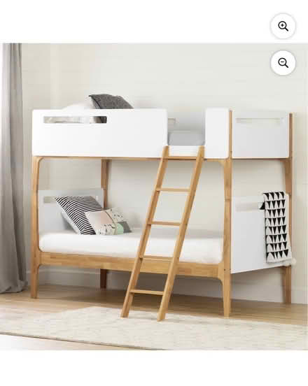 Photo of free Bunk bed twin with mattresses (Tenleytown) #1