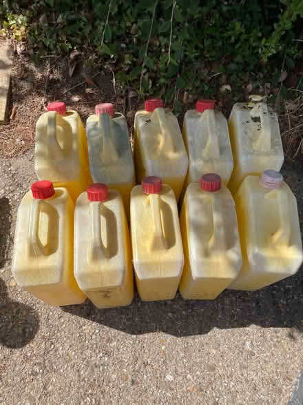 Photo of free Plastic space conserving water cans (Colchester station CO4) #1