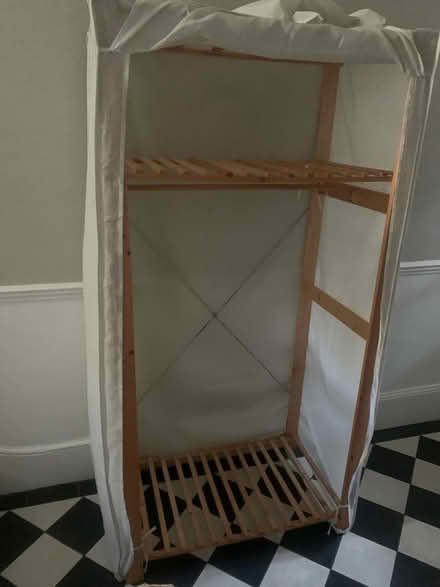 Photo of free Temporary fabric and wood wardrobe (Central Tunbridge wells TN1) #1