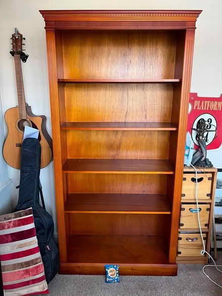 Photo of free Tall wooden bookcase (Horsham, longfield road RH12) #1
