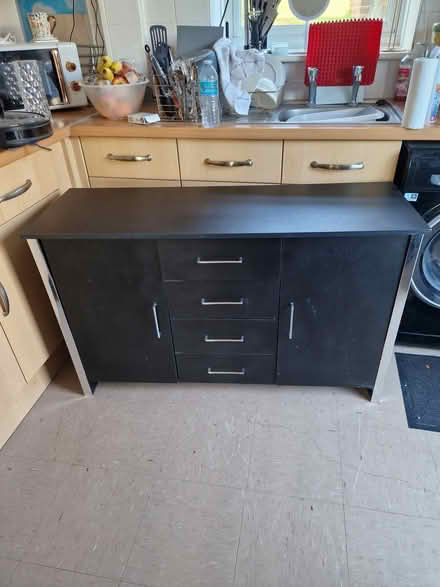 Photo of free black and chrome sideboard (Hoo St Werburgh ME3) #1