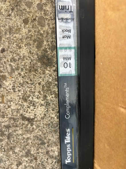 Photo of free Black tile edge trim 10mm box (Farmoor OX2 9) #3