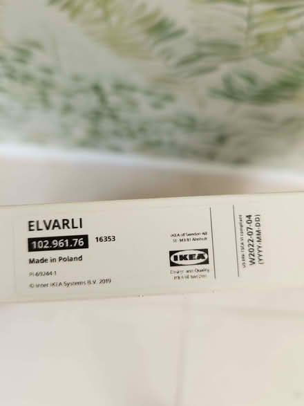 Photo of free ELVARLI IKEA shelf white (Church RG2) #3